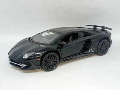 Машинка металлическая инерционная Ламборджини Lamborghini Aventador 20 см  (1:24) с открывающимися вверх дверьми, капотом, багажником и поднимающимся  задним спойлером - купить с доставкой по выгодным ценам в интернет-магазине  OZON (572638466)