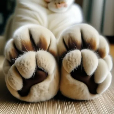 Милые лапки котика, подушечки котика» — создано в Шедевруме