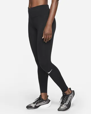 Nike Pro Training 365 high waist 7/8 leggings in black | ASOS