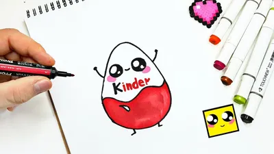 Идея для личного дневника ! KAWAII KINDER ! ПРОСТЫЕ РИСУНКИ ! Как  нарисовать sketchbook HOW TO DRAW - YouTube