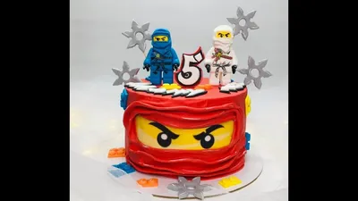оформление торта в стиле \" Лего Ниндзяго \" | Детские дни рождения, Торт,  Дни рождения