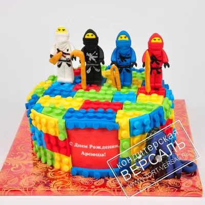 Торт мальчикам на 10 лет «Лего Ниндзяго»