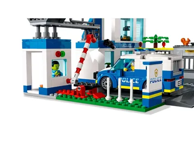 LEGO City сити полицейский участок вертолет