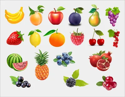 Игровой материал для детей \"Овощи, фрукты и ягоды\" | Для детей, Фрукты,  Ягоды