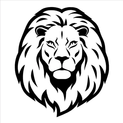 печатающая голова льва, чёрно-белое, лев, животное png | PNGWing
