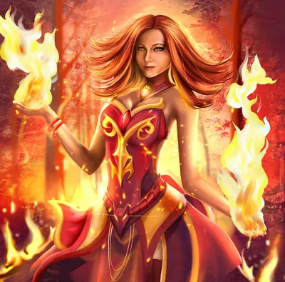 Download Lina, the fiery mage of Dota 2, unleashes her fiery spells on the  battlefield. Wallpaper | Wallpapers.com