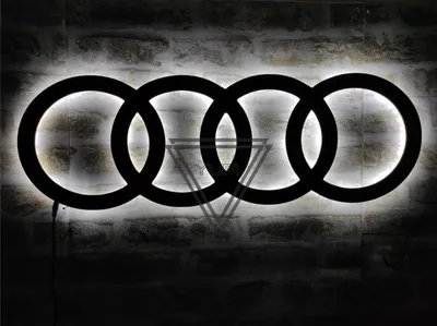 Audi logo with lettering, corporate identity, optional, white background,  Germany Stock Photo - Alamy