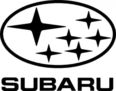 Наклейка на авто SUBARU logo. Логотип Субару и надпись в один цвет «  Наклейки на авто