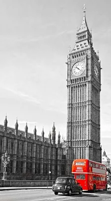 Фотообои на стену. АнтиМаркер 1-А-145 Черно-белый Лондон. | Wall art  pictures, Big ben, Houses of parliament