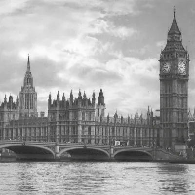 Лондон Черно-белый стиль» — создано в Шедевруме