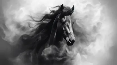 Белая лошадь» картина Дурандина Виктора (бумага, акварель) — купить на  ArtNow.ru