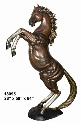Картина на холсте \"Белая лошадь, конь (на дыбах)\" 40x60 см. - купить по  низкой цене в интернет-магазине OZON (766615159)