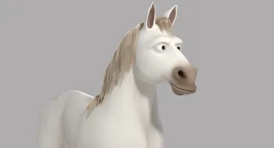 Иллюстрация лошади из мультика, идущая качества Иллюстрация вектора -  иллюстрации насчитывающей бобра, краска: 190652494