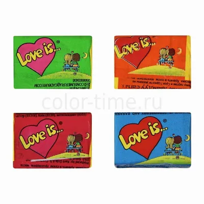 Жевательная резинка \"Love is...\", банан-клубника (арт. 255813) купить в  магазине Арсенал007.