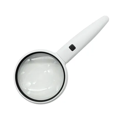 Лупа на ручке 2,5-кратное увеличение, диаметр 70 мм интернет-магазин оптики  Зенит.