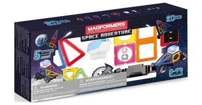 MAGFORMERS 43 Lot of 43 Pieces Set Multicolor Building Toy w/ Model Booklet  | eBay