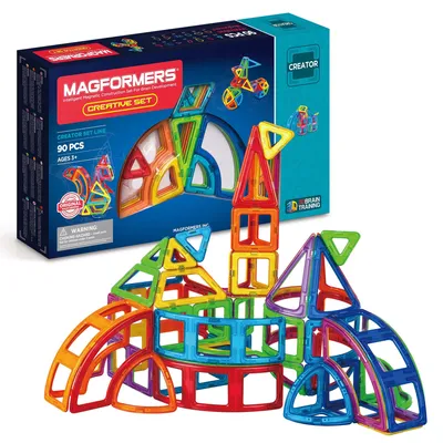 Magformers LOT 200+ with Ferris wheel, Robot. over 240 pieces w  accessories! | eBay