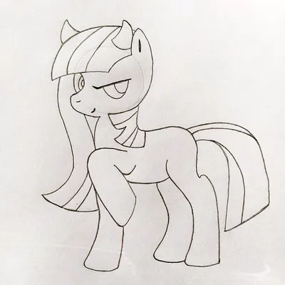 Милые картинки пони для срисовки - Рисование , Для девочек, для детей от 6  лет | HandCraftGuide