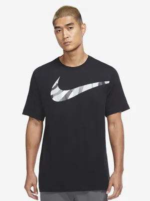 Футболка мужская Nike Dri-FIT Sport Clash черный цвет — купить за 1699 руб.  со скидкой 50 %, отзывы в интернет-магазине Спортмастер