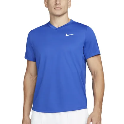 теннисная футболка мужская Nike Court Victory Crew game royal/game  royal/white. TennisMaster | TennisMaster