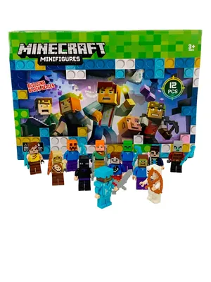 Лего Майнкрафт фигурки игрушки 30 героев, животные, Стив, Эндермен, Крипер,  набор для мальчиков - купить с доставкой по выгодным ценам в  интернет-магазине OZON (859392297)