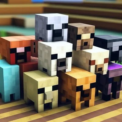 10 мобов, с которыми ты столкнешься в Minecraft» — создано в Шедевруме