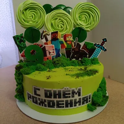 Торт с Майнкрафт от Свит Бисквит в СПб. - Свит Бисквит