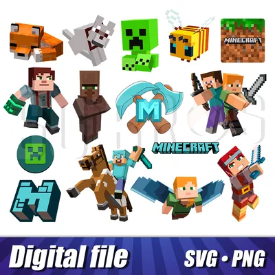 Minecraft svg png cricut images, Minecraft characters cut - Inspire Uplift