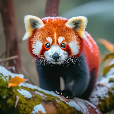 Красная панда стоит на огромном апельсине и быкует распространять не надо |  Рифмы и Панчи | ВКонтакте