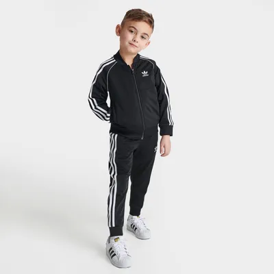 Спортивный костюм Adidas Originals Adicolor SST для маленьких детей, черный  – купить из-за границы через сервис «CDEK.Shopping»