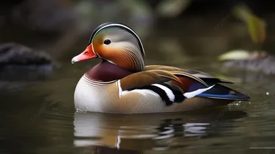 Мандарин(ка) на снегу. | BirdWatch.by