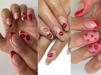 Маникюр на День Валентина: идеи 2020 (фото) | Romantic nails, Valentine  nail art, Lilac nails