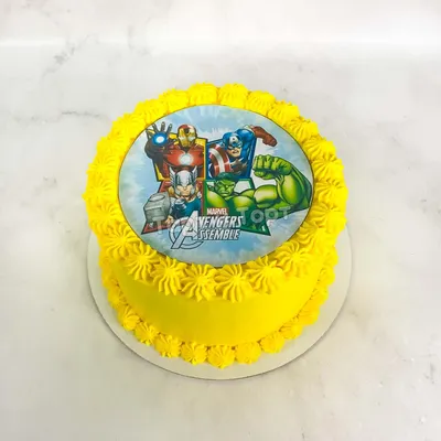 Торт герои Марвел | Торт на день рождения, Торт супергерои, Детский торт