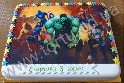Торт С героями на заказ в СПб | Шоколадная крошка