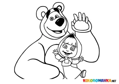 Как рисовать Машу и медведя из мультфильма? «Маша и Медведь» поэтапный  рисунок карандашом. — zaholstom.ru