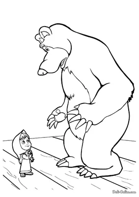 Как нарисовать Машу из мультика \"Маша и Медведь\" карандашом поэтапно |  TopTSarev | Дзен