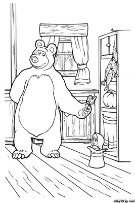 Как нарисовать медведя из мультфильма \"Маша и медведь\" из серии \"Медведь...  | Рисунки, Мультфильмы, Медведь