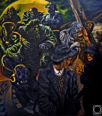 Мастер и Маргарита» картина Кузнецова Дмитрия маслом на холсте — купить на  ArtNow.ru