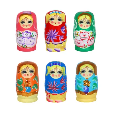 Russian matryoshka. Русская матрешка. PNG. | Матрешка, Объекты