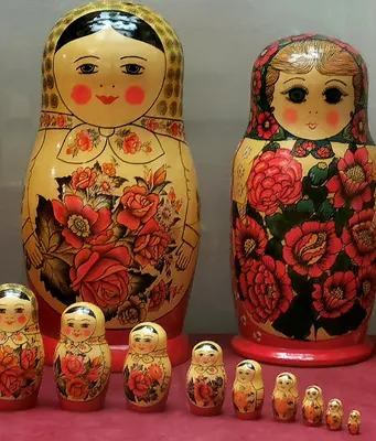 Amazon.com: AEVVV Old Style Semenovskaya Matreshka 5 Pieces Hand Made  Souvenir - Wooden Nesting Dolls - Matriuskas Rusas