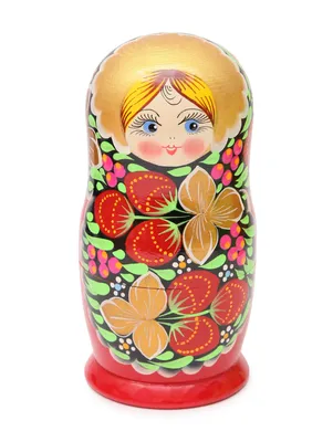 Beautiful Russian Matreshka Doll On White Background Stock Photo, Picture  and Royalty Free Image. Image 56403759.