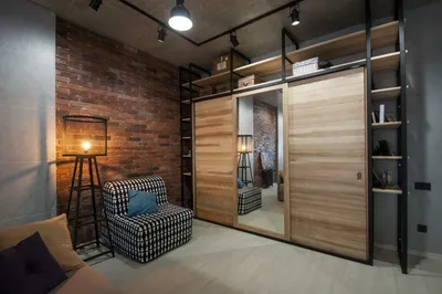 Кровать в лофт стиле из дерева и металла - фото и цена