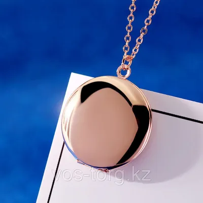 Кулон-медальон \"Медальон для фото\" розовая позолота (id 105879624), купить  в Казахстане, цена на Satu.kz