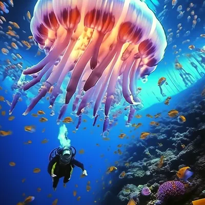Очарование и опасность: увлекательный мир медуз | Морские обитатели | Дзен