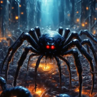 Арахнофобия много пауков мерзкие …» — создано в Шедевруме