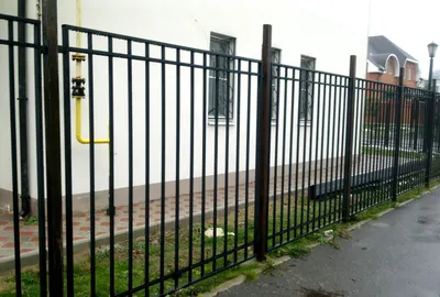 Металлический забор из профиля высота 1. 1м Ral: 3005, цена в Новосибирске  от компании Группа компаний МТК