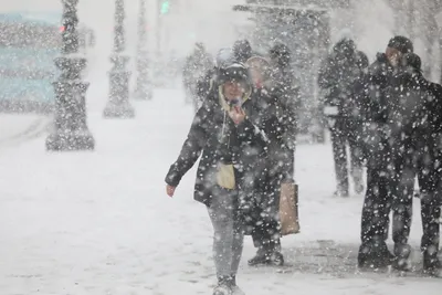 Метель и снегопад в Астане: коммунальные службы не справляются