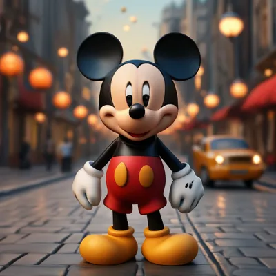 Картинка для торта \"Микки Маус (Mickey mouse)\" - PT100470 печать на  сахарной пищевой бумаге