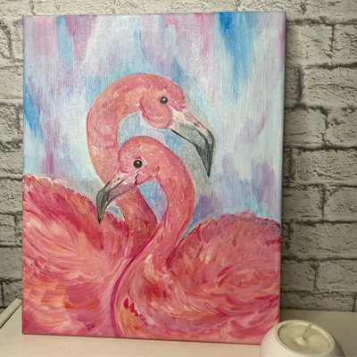 Картинки для срисовки в скетчбук фламинго (24 шт)