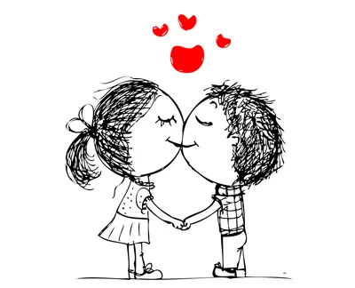 День святого Валентина День влюбленных пар красивая иллюстрация  изображение_Фото номер 611071842_PSD Формат изображения_ru.lovepik.com